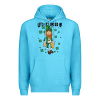 Ocean Blue let's get lucked up Premium Hoodie - MaliasSmallBusiness