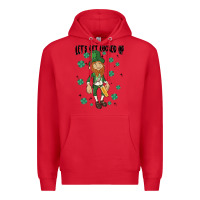 Red let's get lucked up Premium Hoodie - MaliasSmallBusiness