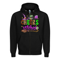 Black Cheers witches Zipper Hoodie - Zillion Design Studio