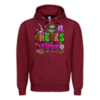 Burgundy Cheers witches Zipper Hoodie - Zillion Design Studio