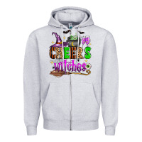 Heather Grey Cheers witches Zipper Hoodie - Zillion Design Studio