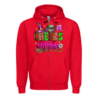 Red Cheers witches Zipper Hoodie - Zillion Design Studio