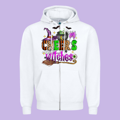Cheers Witches Zipper Hoodie Designed By Zillion Design Studio