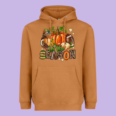 Fall And American Football Tis The Season Heavyweight Hoodie Designed By Adodesignshop