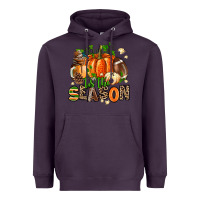 Plum fall and american football tis the season Heavyweight Hoodie - AdoDesignShop