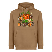 Toasted Coconut fall and american football tis the season Heavyweight Hoodie - AdoDesignShop