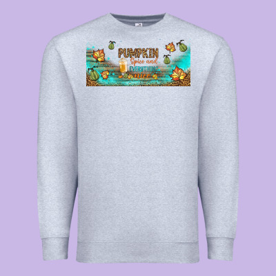 Pumpkin Spice And Everything Nice Libbey Glass Premium Sweatshirt Designed By Bundleandbundleshop