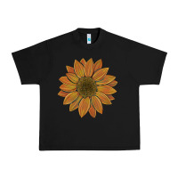 Black sunflower Urban Heavy Tee - Artiststas