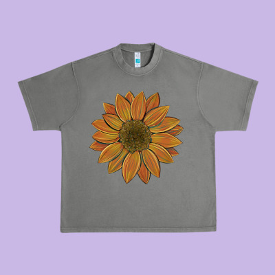 Sunflower Urban Heavy Tee Designed By Artiststas