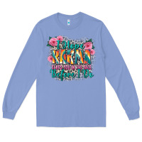 Colony Blue i hope karma slaps you in the face before i do Long Sleeve Tee - Zillion Design Studio