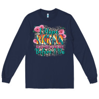 Navy i hope karma slaps you in the face before i do Long Sleeve Tee - Zillion Design Studio