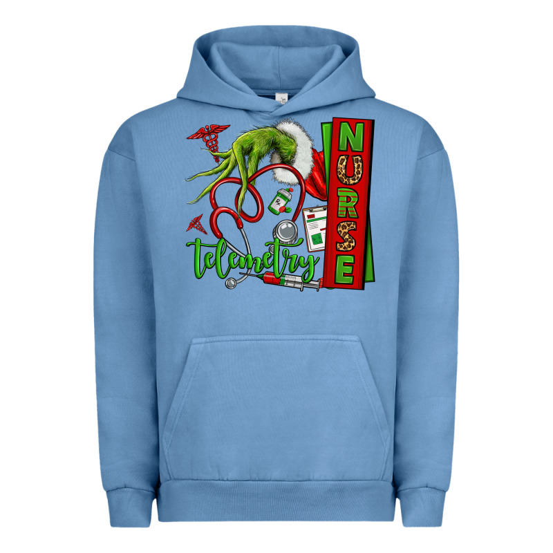 Grinch Hand Telemetry Nurse Urban Hoodie by NancyCooperArtShop | Teevron