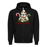 Black merry christmas baseball Zipper Hoodie - RanaPortraitStore