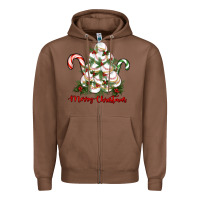 Chestnut merry christmas baseball Zipper Hoodie - RanaPortraitStore