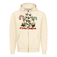 Sandshell merry christmas baseball Zipper Hoodie - RanaPortraitStore