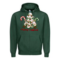 Merry Christmas Baseball Zipper Hoodie | Teevron