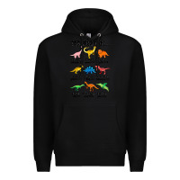 Black god says i am dinosaurs handsome Premium Hoodie - MaliasSmallBusiness