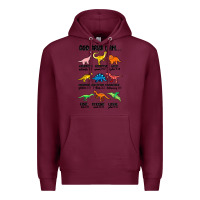 Burgundy god says i am dinosaurs handsome Premium Hoodie - MaliasSmallBusiness