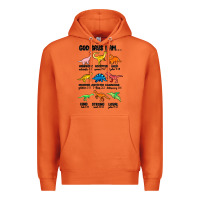 Carrot god says i am dinosaurs handsome Premium Hoodie - MaliasSmallBusiness