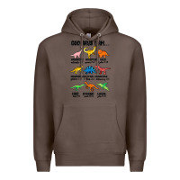 Coffee god says i am dinosaurs handsome Premium Hoodie - MaliasSmallBusiness