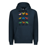 Navy god says i am dinosaurs handsome Premium Hoodie - MaliasSmallBusiness