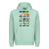 Seafoam god says i am dinosaurs handsome Premium Hoodie - MaliasSmallBusiness