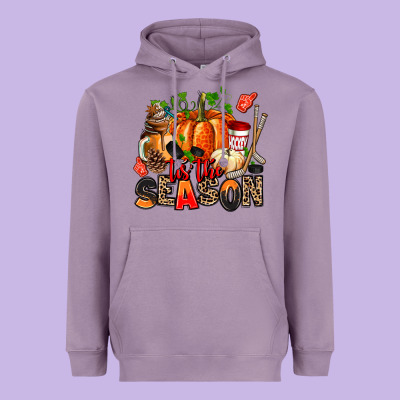 Fall And  Hockey  Tis The Season Heavyweight Hoodie Designed By Adodesignshop