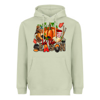 Matcha fall and  hockey  tis the season Heavyweight Hoodie - AdoDesignShop
