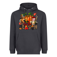 Smoke fall and  hockey  tis the season Heavyweight Hoodie - AdoDesignShop