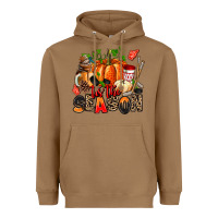 Toasted Coconut fall and  hockey  tis the season Heavyweight Hoodie - AdoDesignShop