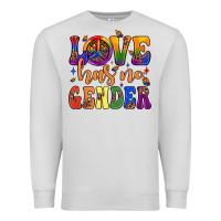 Dove Grey love has no gender Premium Sweatshirt - JahusDesignShop