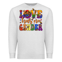 Oatmeal Heather love has no gender Premium Sweatshirt - JahusDesignShop