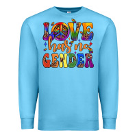 Ocean Blue love has no gender Premium Sweatshirt - JahusDesignShop