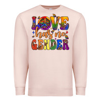 Pale Pink love has no gender Premium Sweatshirt - JahusDesignShop