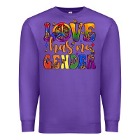 Purple love has no gender Premium Sweatshirt - JahusDesignShop