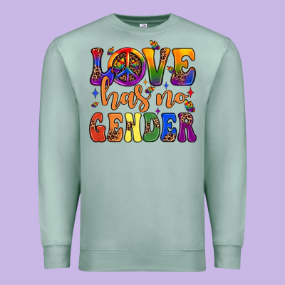 Love Has No Gender Premium Sweatshirt Designed By Jahusdesignshop