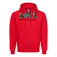 Red love make this house a home Zipper Hoodie - RanaPortraitStore