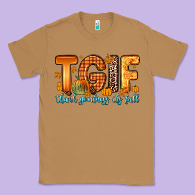 Tgif Thank Goodness It S Fall Classic Tee Designed By Zillion Design Studio