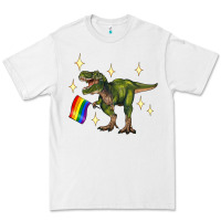 White lgbtq+  t rex Premium Tee - Artiststas