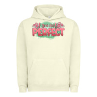 Pigment Pistachio i am not perfect Urban Hoodie - MaliasSmallBusiness