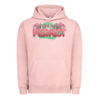 Pigment Salmon i am not perfect Urban Hoodie - MaliasSmallBusiness