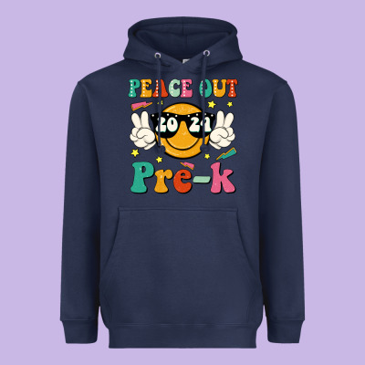 Peace Out 2024 Pre K Heavyweight Hoodie Designed By Jahusdesignshop
