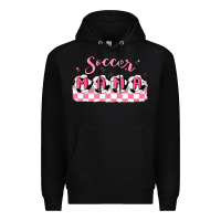 Black soccer mama Premium Hoodie - MaliasSmallBusiness