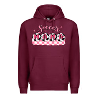 Burgundy soccer mama Premium Hoodie - MaliasSmallBusiness