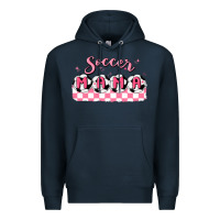 Navy soccer mama Premium Hoodie - MaliasSmallBusiness