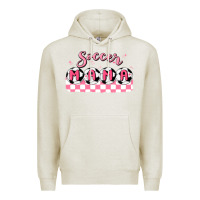 Oatmeal Heather soccer mama Premium Hoodie - MaliasSmallBusiness