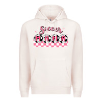 Pale Pink soccer mama Premium Hoodie - MaliasSmallBusiness