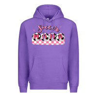 Purple soccer mama Premium Hoodie - MaliasSmallBusiness
