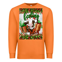 Carrot Christmas feeling jolly cow Premium Sweatshirt - Artiststas