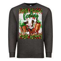 Smoke Christmas feeling jolly cow Premium Sweatshirt - Artiststas